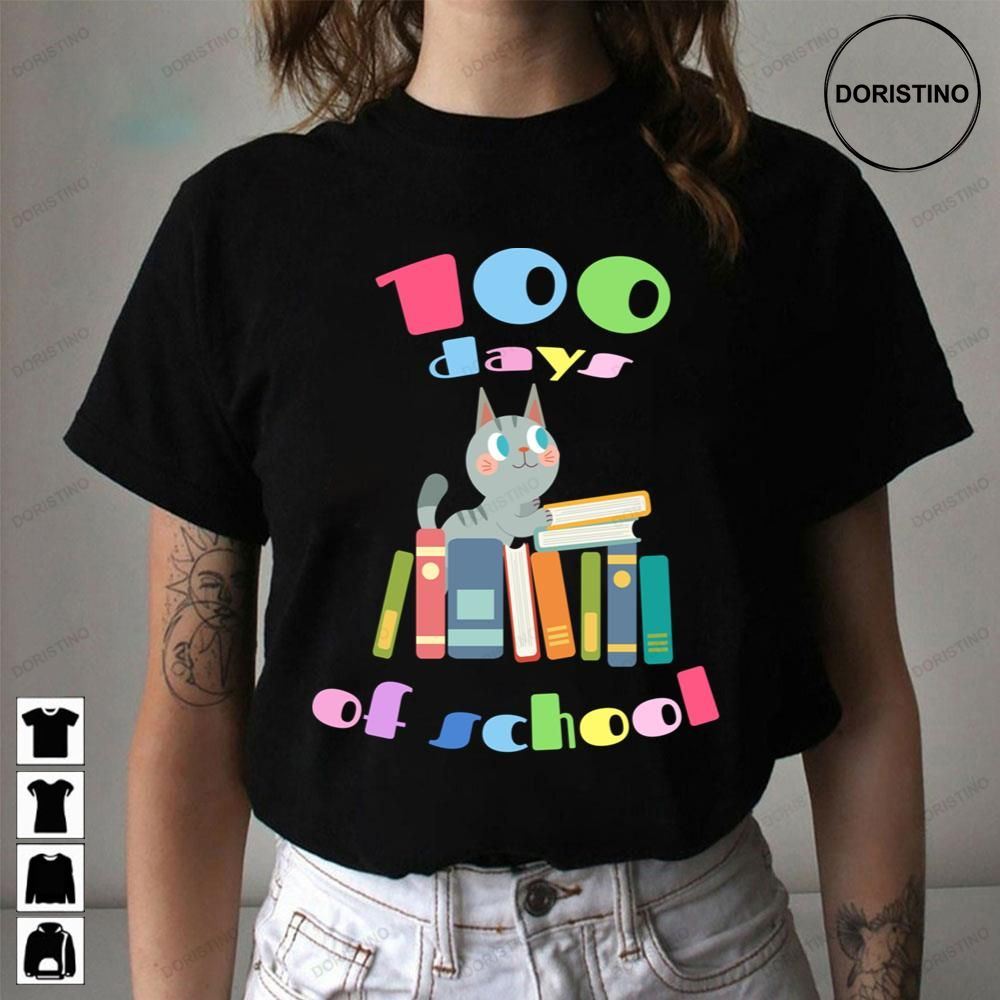 100 Days Of School Cat Lover Limited Edition T-shirts